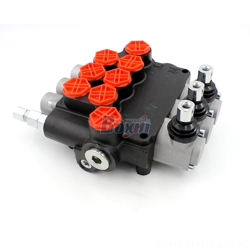 P80-G34-OT Manual 3 Spool Monoblock Directional Valve main image